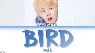 HA SUNG WOON (하성운) - 'BIRD' LYRICS [HAN|ROM|ENG COLOR CODED] 가사 chords