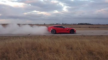 Twin Turbo C7 Corvette Burnout