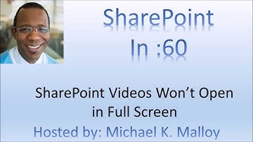 SharePoint Videos Won