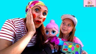 Катя и мама открывают ОГРОМНЫЙ шар ЛОЛ! Новая 3 серия игрушек LOL для детей для девочек for girls