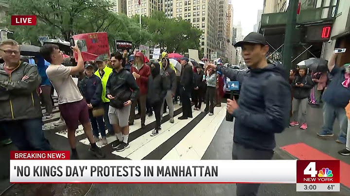 'Defend our democracy': Tens of thousands march down Manhattan for 'No Kings' protest | NBC New York