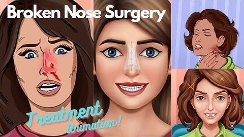 ASMR !! Broken Nose Treatment !! Tonsils Removal !! Sinus Surgery !! Animation Video !!👃