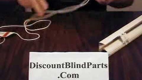 John Sitko-How to replace cord loops- DiscountBlindParts.com