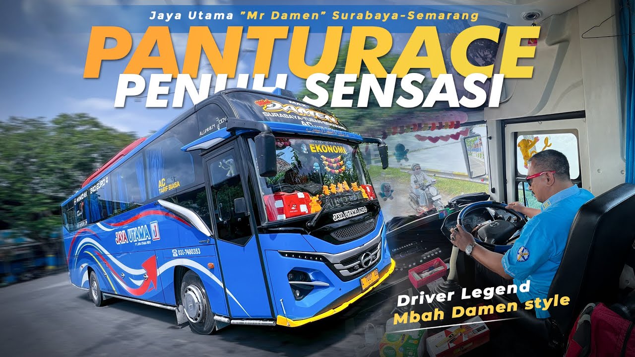 "PELARI JAM PAGI" AKSINYA BIKIN SENAM JANTUNG ‼️ - Trip Jaya Utama "Mr. Damen" Surabaya-Semarang