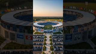 From Empty Land to Massive Football Stadium Arena 🏟️ #shorts #stadium #fotball