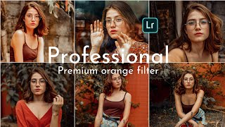How to Edit Professiona orange tonel lightroom orange preset DNG | free presets screenshot 5