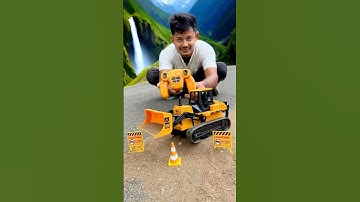 Big rc remote control bulldozer unboxing and testing #shorts #excavator #jcb