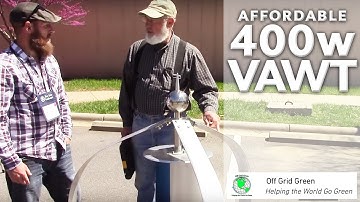 Affordable 400 Watt VAWT (Vertical Axis Wind Turbine) Starts at 6 MPH