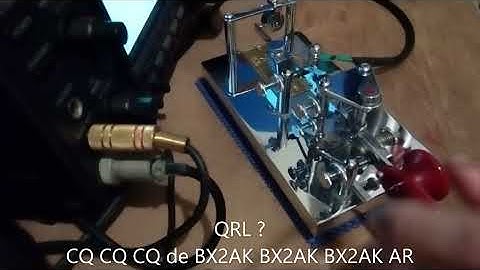 20220918 BX2AK 21MHz CW QSO USE VIBROPLEX LIGHTNING BUG DeLuxe Finish