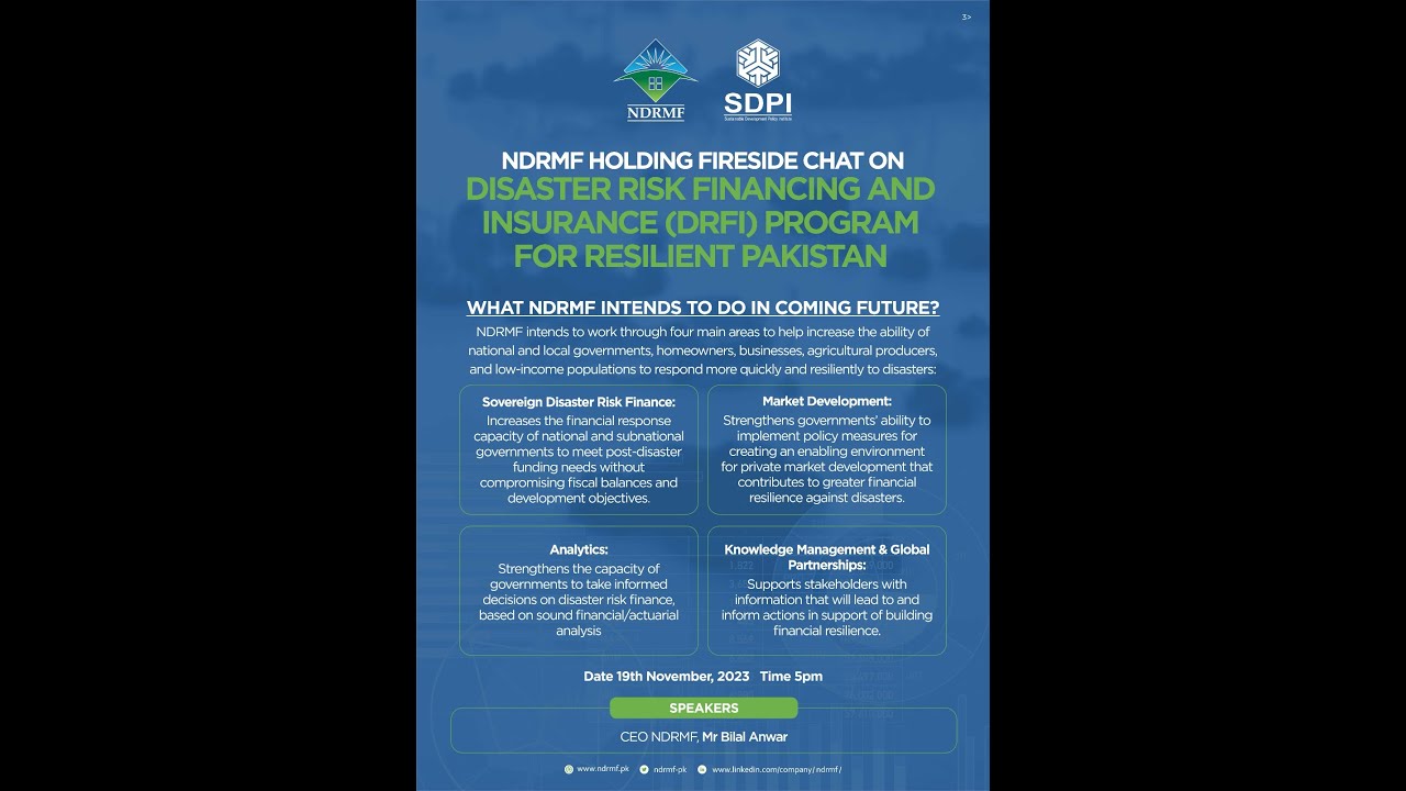 Disaster Risk Financing and Insurance (DRFI) Program for Resilient ...