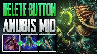 DELETING EVERYONE! Anubis Mid Gameplay (SMITE Ranked Conquest)