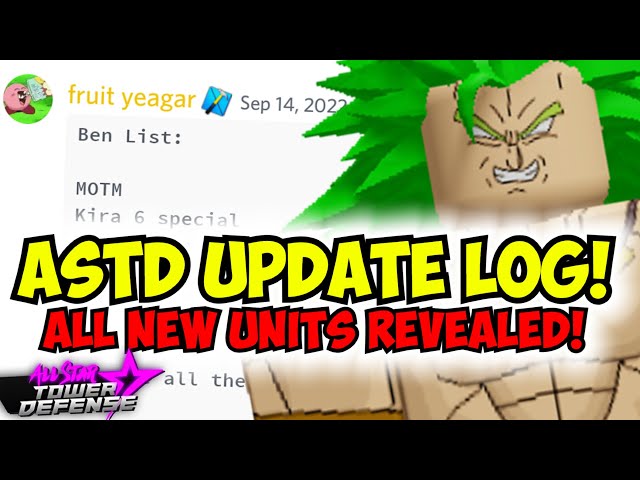 All Star Tower Defense August 15th Update Log - Try Hard Guides