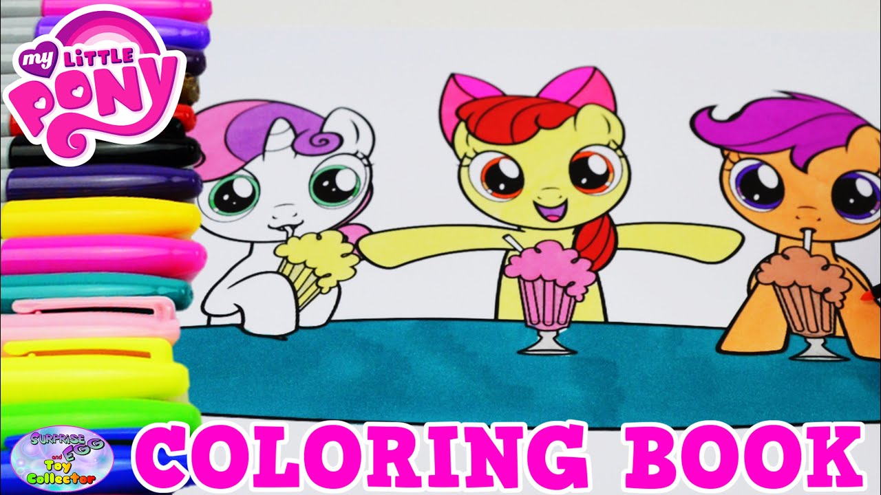 Pony Coloring Book Mlp Cutie Mark Crusaders Episode Surprise Egg