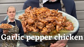 Garlic pepper chicken på grillen | MatPoolen