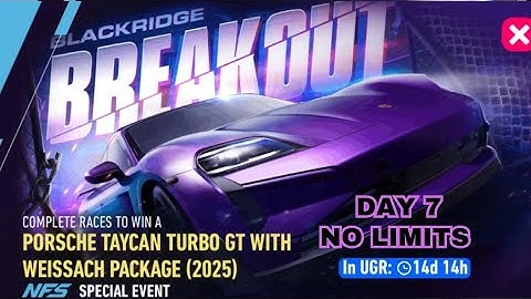 Need For Speed No Limits | Porsche Taycan Turbo GT 2025 Weissach Package (Breakout-Day 7 No Limits)