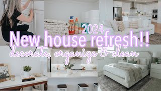 NEW ✨ HOME REFRESH! DECORATE, ORGANIZE AND CLEAN || CLEANING MOTIVATION 2024 || CLEAN WITH ME