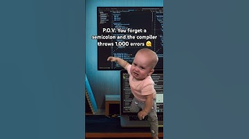 When a Missing Semicolon Ruins Your Code: The Ultimate Programmer Fail 😭 #shorts #codingmemes