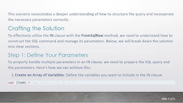Master C#  Entity Framework with FromSqlRaw Query Using IN Clause