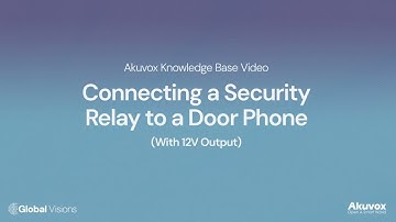 Connecting a Secure Relay to an Akuvox Video Door Phone with 12V Output