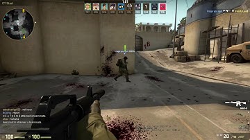 CS:GO - EPIC Cheater with SPIN BOT! On Deathmatch Dust 2