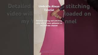 Umbrella AbayaBurkhaNiqab Tutorial Saiba boutique Abaya