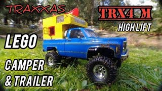 TRAXXAS TRX4 HIGHLIFT LEGO CAMPER & TRAILER