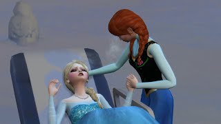Pregnant Elsa Gives Birth in Snow ❄??