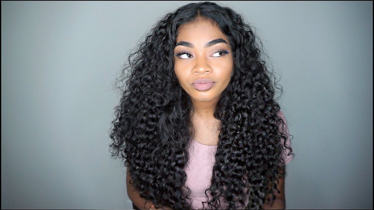 Best Natural 3b Curly Hair Ever Naked Nature Brazilian Deep Wave Youtube