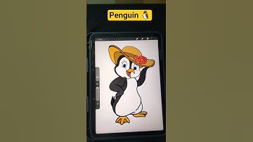 Cute Penguin Drawing 🐧 | Easy Procreate Art for Kids | Digital Drawing | KidsJam3D