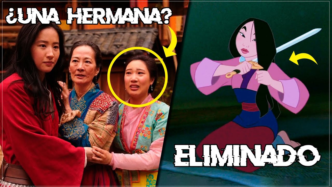 Diferencias Entre Mulan Animada Y Live Action www.youtube.com
