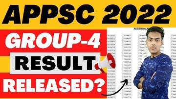 appsc group 4 prelims result 2022 | appsc group 4 result update