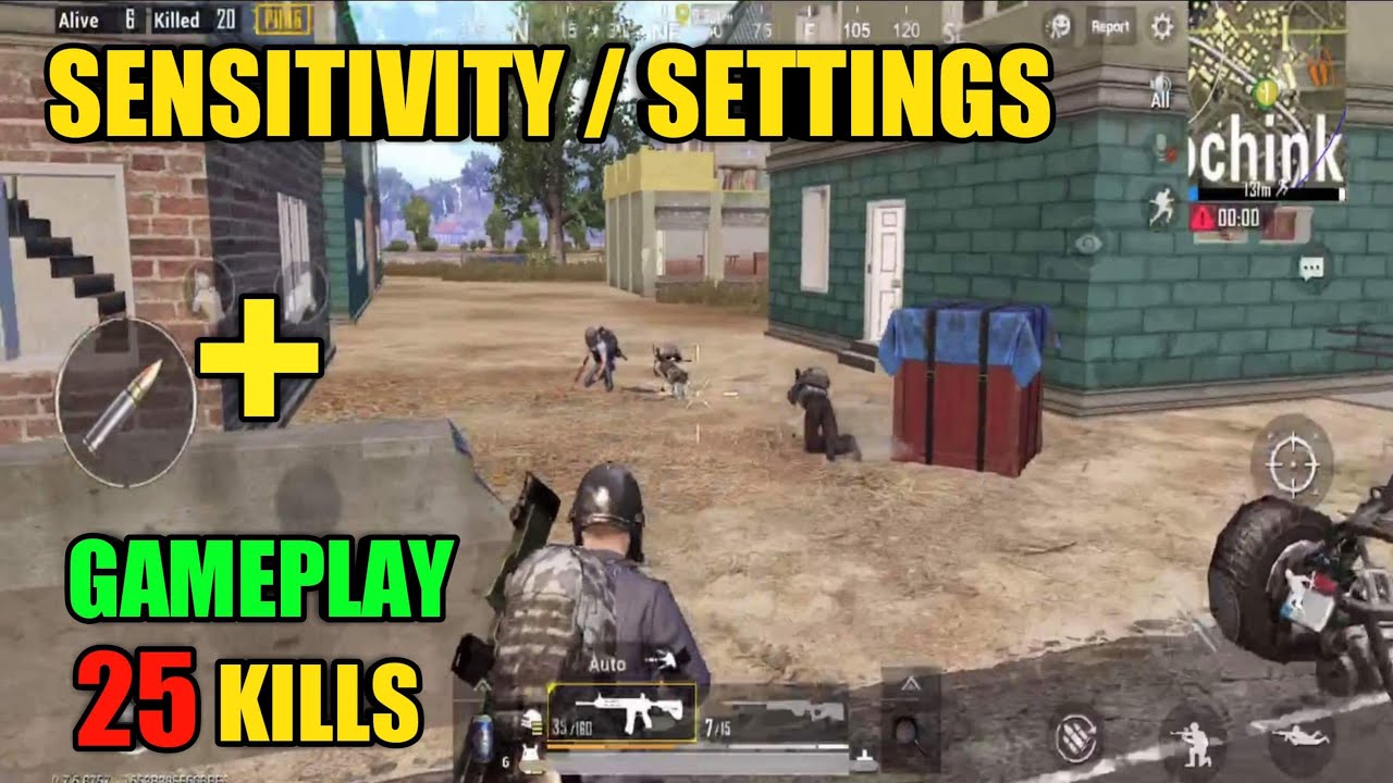 Sensitivity and Gameplay | Solo Vs Squad | PUBG Mobile