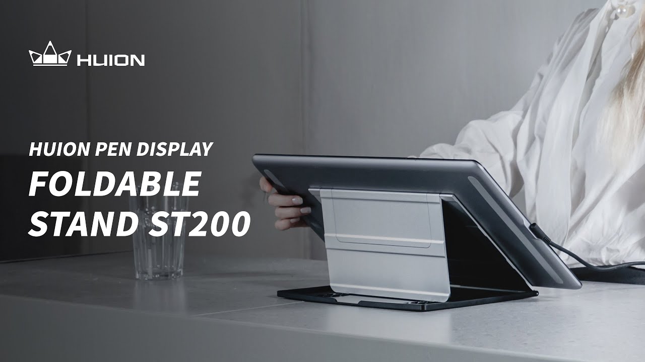 How to Adjust Huion Pen Display Foldable Stand ST200? YouTube