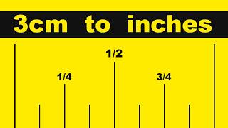 What Is 3 Centimeters in Inches? (3 cm to in)