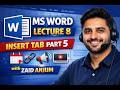 Microsoft Office || Lecture 8 || Insert Tab || Part 5