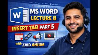 Microsoft Office || Lecture 8 || Insert Tab || Part 5