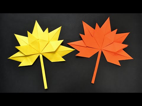 Paper LEAF | Autumn Craft | Origami for Kids | Tutorial DIY by ColorMania
