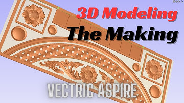 Wood Door Carving 3D CNC Dasing VCarvePro, | vectric aspire, | Artcam.