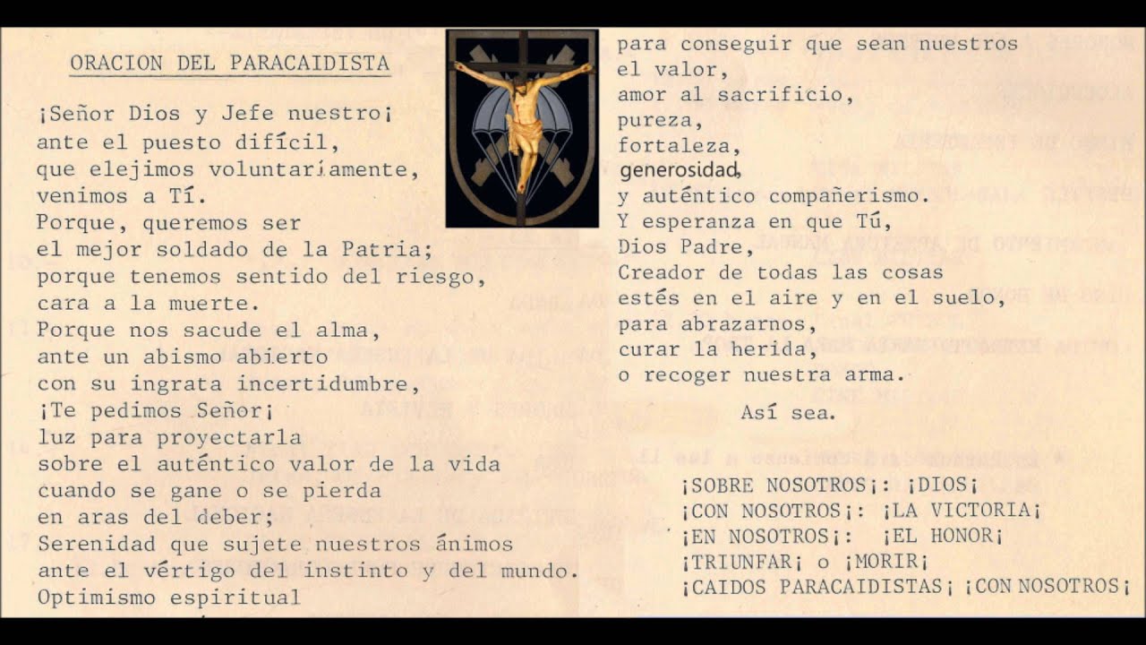 Himno De Los Paracaidistas De Mexico