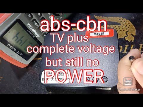 Abs-cbn Tv plus repair/ complete voltage but still no Power easy solution