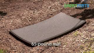Shop Playground Mats Now: https://www.greatmats.com/playground-flooring.php or call 877-822-6622 for live service.

Is erosion under your swing set becoming a problem? 
Placing a rubber mat under the swing is a great solution.

Installing Blue Sky Rubber Swing Set Mats is a one or two person job, as 2x4 foot mat weighs just 65 pounds. 

Simply drag or carry the mat to your swing set and place it over the area of the ground that needs protection most.

This will prevent ruts from push-offs, dragging feet and stops. One of the lightest weight swing mats available, it’s still heavy enough to stay in place while kids enjoy their outdoor playground time without worrying about damaging lawns or yards.

#SwingSetMats