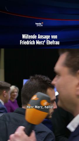 Wütende Ansage von Friedrich Merz' Ehefrau | heute-show #shorts