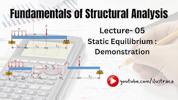 Fundamentals of Structural Analysis | Lecture-5 | Static Equilibrium: Demonstration | ilustraca