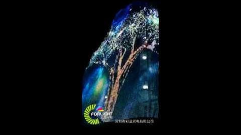 Large LED Media Facade Lighting /LED Mesh Screen with newest Piercing Technology lights