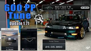 GT7|Mark II Tourer V '97|Engine Swap|No Pit Stops|Tokyo 600pp|1.71
