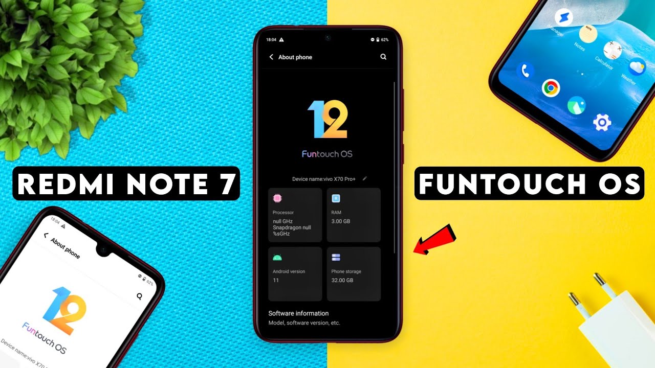 Install Funtouch OS 12 on Redmi Note 7 | Vivo X70 Pro+ Port | Android 11