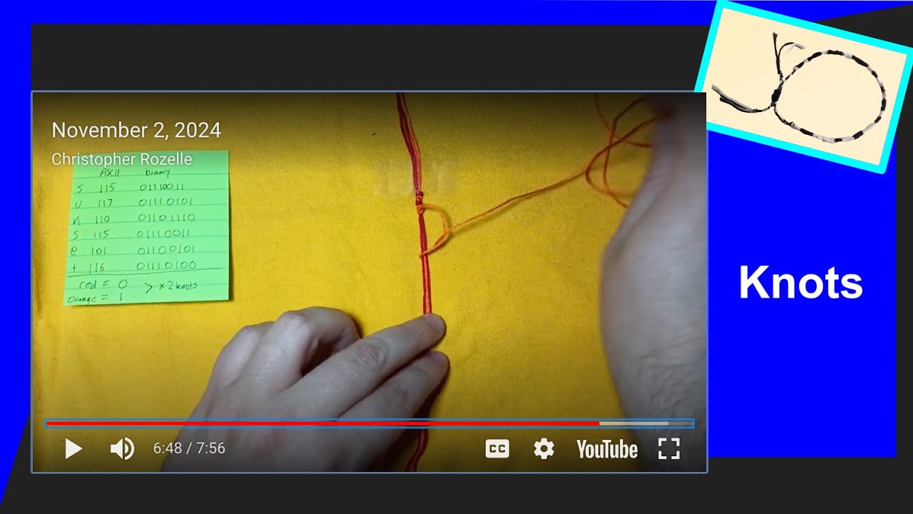 Binary Bracelet: Knots - YouTube