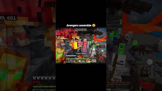 Avengers assemble 😫😵 #minecraftshorts #minecraft #funn #viralshort #mojang #trendingshorts