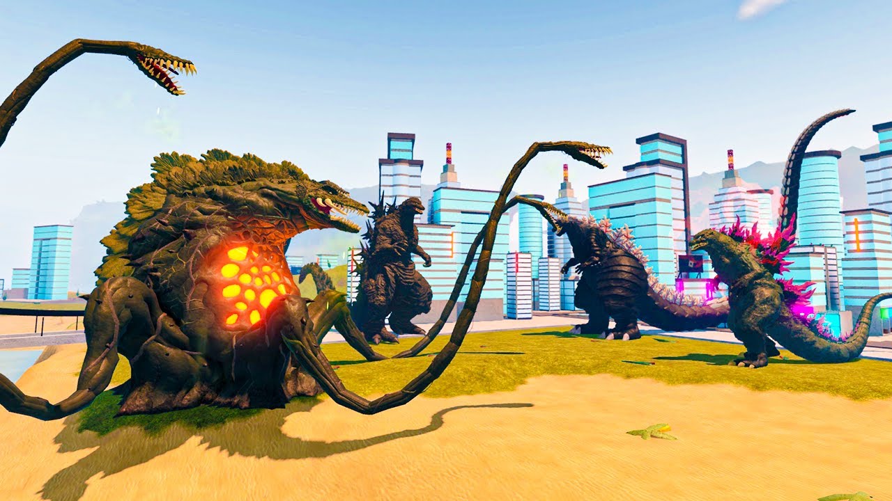Godzilla Minus One and Biollante Vs Godzilla Ultima and Godzillla Millennium - Kaiju Universe Roblox