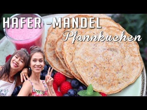 Hafer Mandel Pfannkuchen ohne Mehl & Backpulver  | Fluffy & Easy | Power für den Tag. 